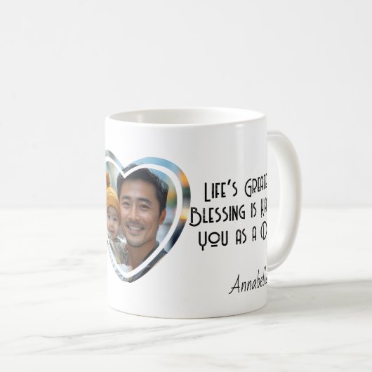 Das bestste Leben ist, dich als Vater zu haben Kaffeetasse (VorderseiteRechts)