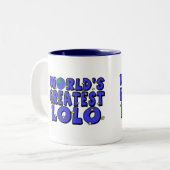 Das bestste Lolo der Welt Zweifarbige Tasse (Vorderseite Links)