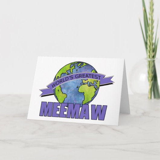 Das bestste MeeMaw der Welt Karte (Vorderseite)