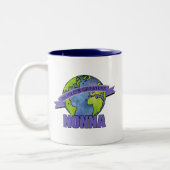 Das bestste Nonna der Welt Zweifarbige Tasse (Links)