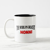 Das bestste Nonni der Welt Zweifarbige Tasse (Links)