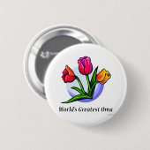 Das bestste Oma der Welt Button (Vorne & Hinten)