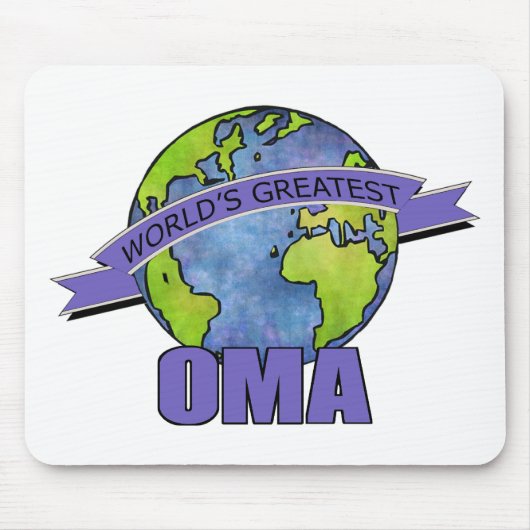 Das bestste Oma der Welt Mousepad (Vorne)