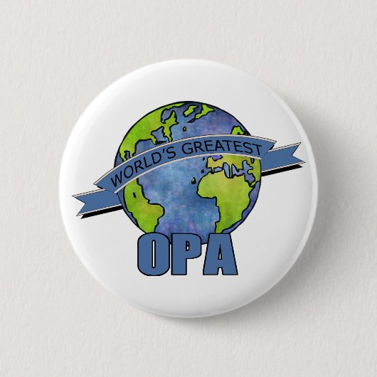 Das bestste Opa der Welt Button (Vorderseite)