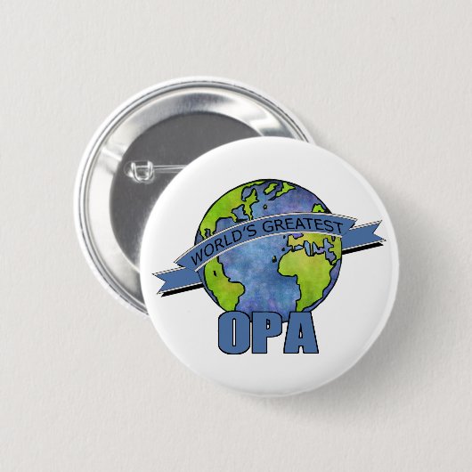 Das bestste Opa der Welt Button (Vorne & Hinten)