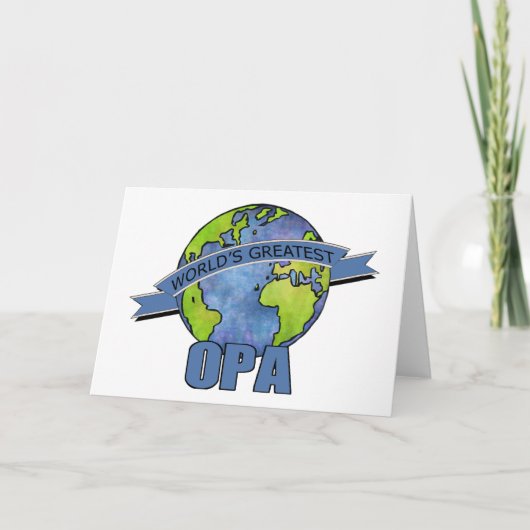 Das bestste Opa der Welt Karte (Vorderseite)