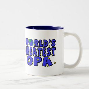 Das bestste Opa der Welt Zweifarbige Tasse