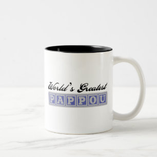 Das bestste Pappou der Welt Zweifarbige Tasse