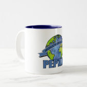 Das bestste Pepaw der Welt Zweifarbige Tasse (Vorderseite Links)