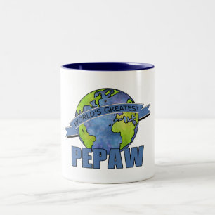 Das bestste Pepaw der Welt Zweifarbige Tasse