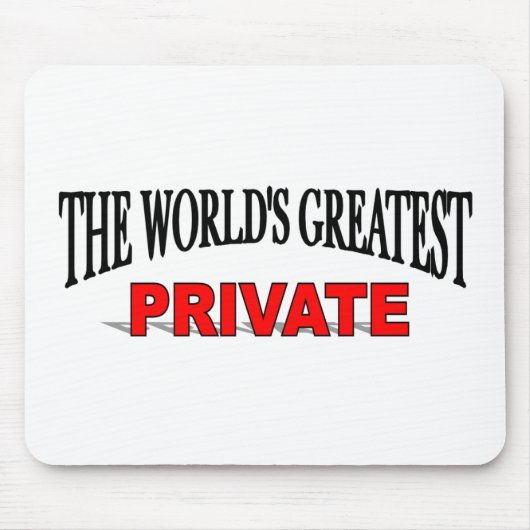 Das bestste private der Welt Mousepad (Vorne)