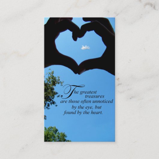 Das bestste Schatz-Geschäft/die nennenden Karten (Vorderseite)