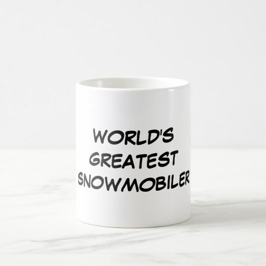 "Das bestste Snowmobiler der Welt" Tasse (Mittel)