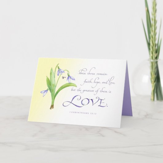 Das Bestste von diesen ist Liebe Karte (Vorderseite)