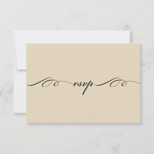 Das bestste von diesen ist Liebe-Wartekarte RSVP Karte (Vorderseite)