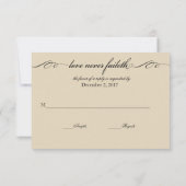 Das bestste von diesen ist Liebe-Wartekarte RSVP Karte (Rückseite)