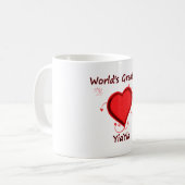 Das bestste yiayia der Welt Kaffeetasse (Vorderseite Links)