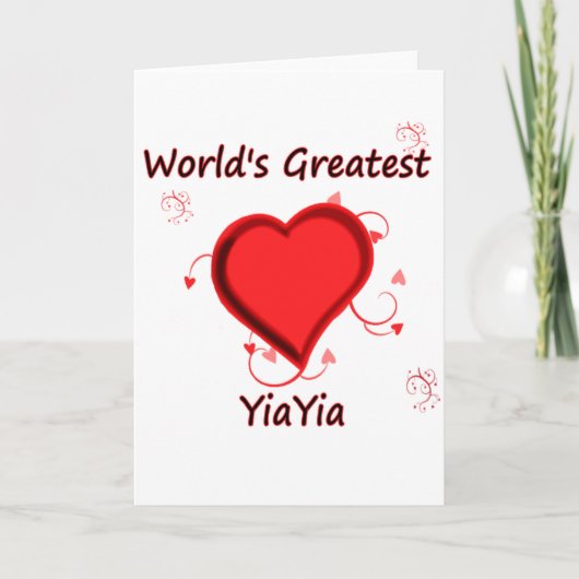 Das bestste yiayia der Welt Karte (Vorderseite)