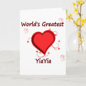 Das bestste yiayia der Welt Karte (Gelbe Blume)