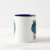 Das Bestste Zayde-Herz der Welt Zweifarbige Tasse (Mittel)