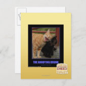 Das Betrunkene Postkarte (Vorne/Hinten)