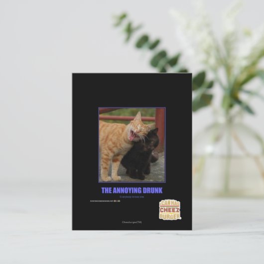 Das Betrunkene Postkarte (Stehend Vorderseite)