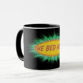 Das Bett geht Logo-Tasse voran Tasse (Vorderseite Links)
