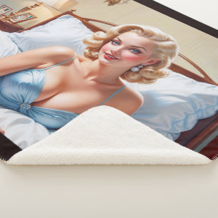 Das Bett ist nur eine schöne AI Konzept Kunst von Sherpadecke
