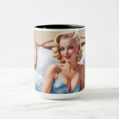 Das Bett ist nur eine schöne AI Konzept Kunst von Tasse (Zentrum)