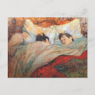 Das Bett Postkarte