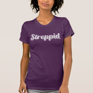 Das beunruhigte T-Shirt der Frauen Streppid