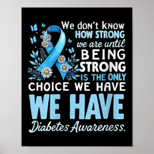 Das Bewusstsein der Frauen für Diabetes wissen wir Poster