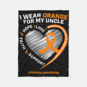 Das Bewusstsein der Leukämie der Männer gibt Onkel Fleecedecke (Vorderseite)