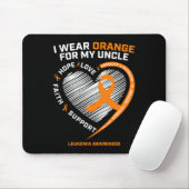 Das Bewusstsein der Leukämie der Männer gibt Onkel Mousepad (Mit Mouse)