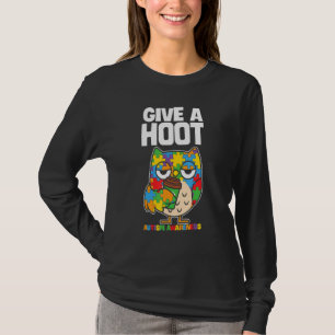 Das Bewusstsein für Autismus 2022 gibt eine Hoot O T-Shirt