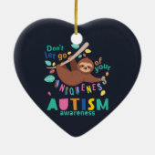 Das Bewusstsein für Autismus hält an Ihrem einziga Keramik Ornament (Hinten)