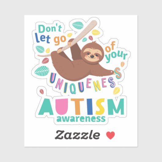 Das Bewusstsein für Autismus Lasse nicht Ihrer Ein Aufkleber (Blatt)