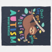 Das Bewusstsein für Autismus Lasse nicht Ihrer Ein Fleecedecke (Vorderseite (Horizontal))