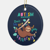 Das Bewusstsein für Autismus Lasse nicht Ihrer Ein Keramik Ornament (Links)