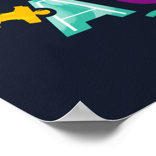 Das Bewusstsein für Autismus Lasse nicht Ihrer Ein Poster (Ecke)