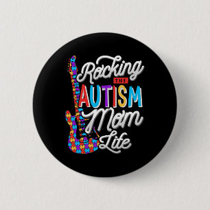 Das Bewusstsein für Autismus-Mama Button