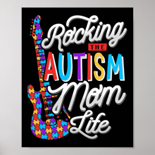 Das Bewusstsein für Autismus-Mama Poster