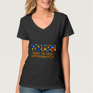 Das Bewusstsein für Autismus sieht die Welt anders T-Shirt