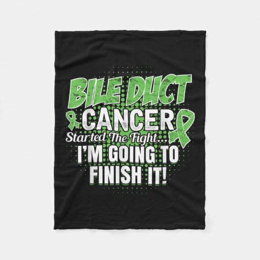 Das Bewusstsein für Bile Duct Cancer wird diesen K Fleecedecke (Vorderseite)