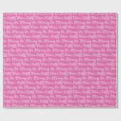 Das Bewusstsein für Brustkrebs ist stark rosa Geschenkpapier (Flach)