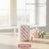 Das Bewusstsein für den rosa Ribbon-Brustkrebs Kaffeetasse