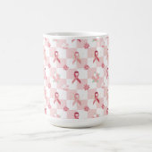 Das Bewusstsein für den rosa Ribbon-Brustkrebs Kaffeetasse (Mittel)
