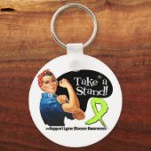 Das Bewusstsein für die Lyme-Krankheit Schlüsselanhänger (Vorderseite)