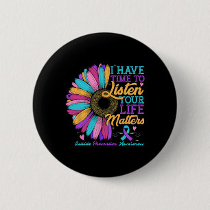 Das Bewusstsein für die Suizidprävention, das ich Button