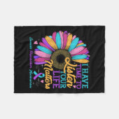 Das Bewusstsein für die Suizidprävention, das ich Fleecedecke (Vorderseite (Horizontal))